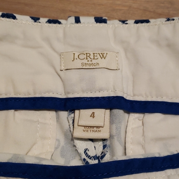 LADIES J CREW SZ 4 SEAHORSE PRINT SHORTS - Picture 3 of 13